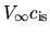 $V_\infty c_{\rm is}$