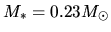 $M_*=0.23M_\odot $