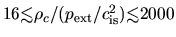 $16 \mbox{\raisebox{0.3ex}{$<$}\hspace{-1.1em}
\raisebox{-0.7ex}{$\sim$}} \rho_...
...}^2)\mbox{\raisebox{0.3ex}{$<$}\hspace{-1.1em}
\raisebox{-0.7ex}{$\sim$}} 2000$