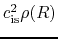 $c_{\rm is}^2\rho(R)$