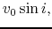 $\displaystyle v_0\sin i,$